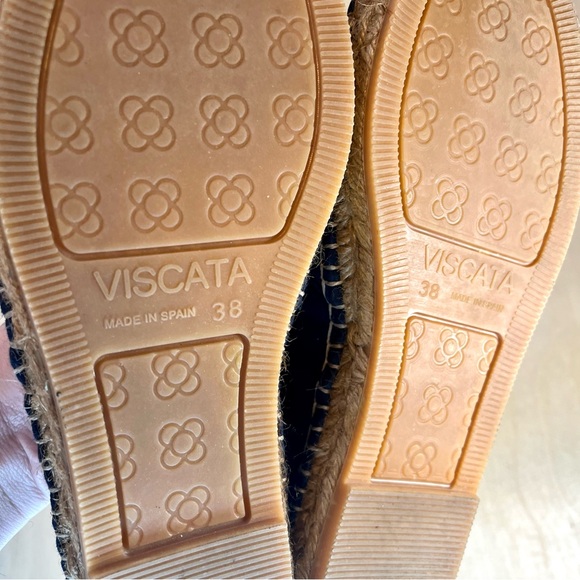 Viscata | Barceloneta Canvas Espadrille Flats in Navy Size 38/7 - Picture 11 of 13